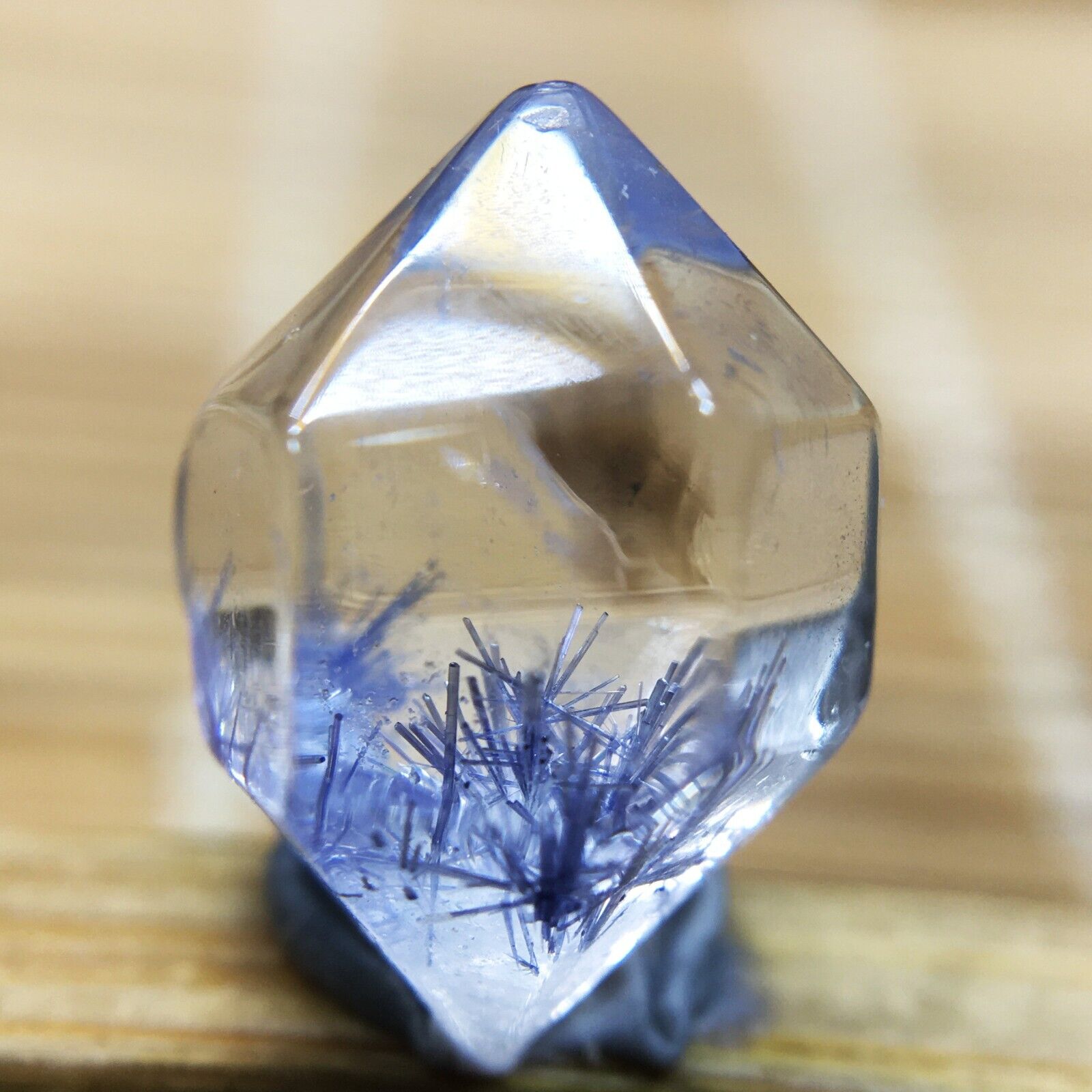 3.9Ct Very Rare NATURAL Beautiful Blue Dumortierite Quartz Crystal Specimen