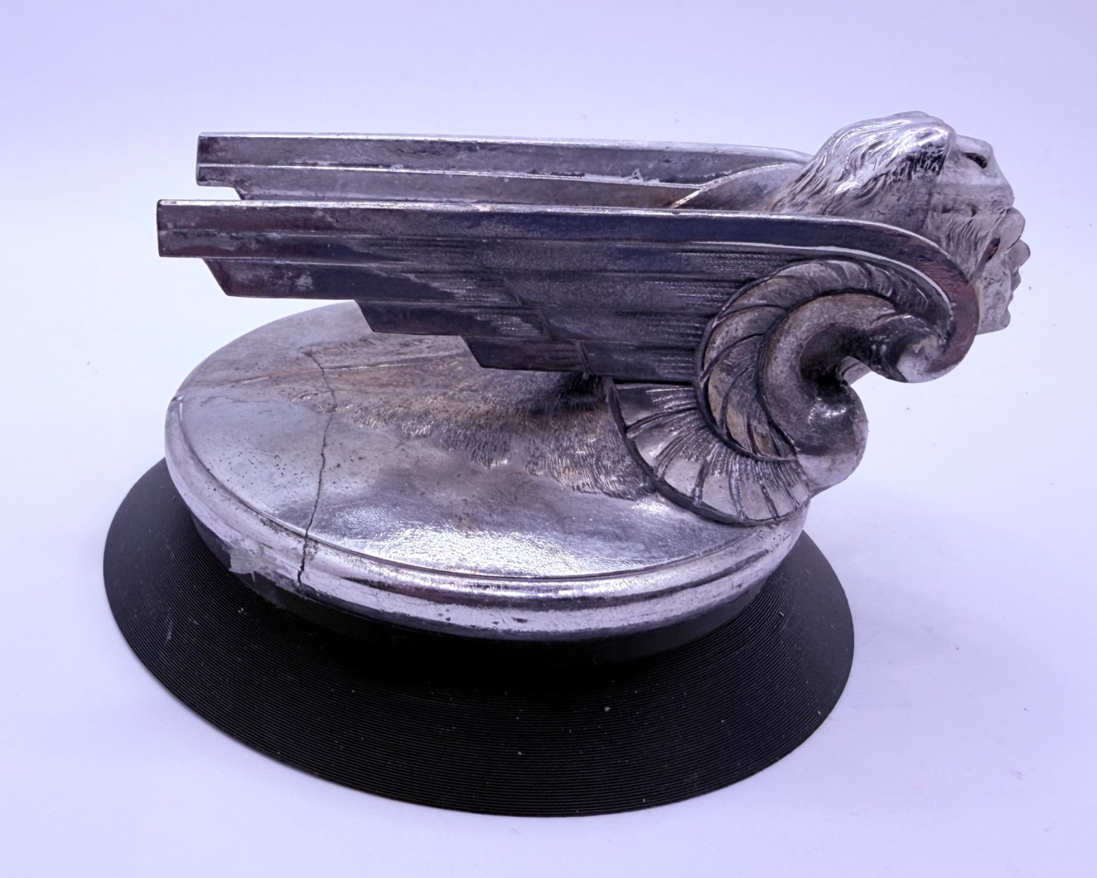 1929-1931 Chevrolet Winged Viking Radiator Cap Hood Ornament Mascot Original