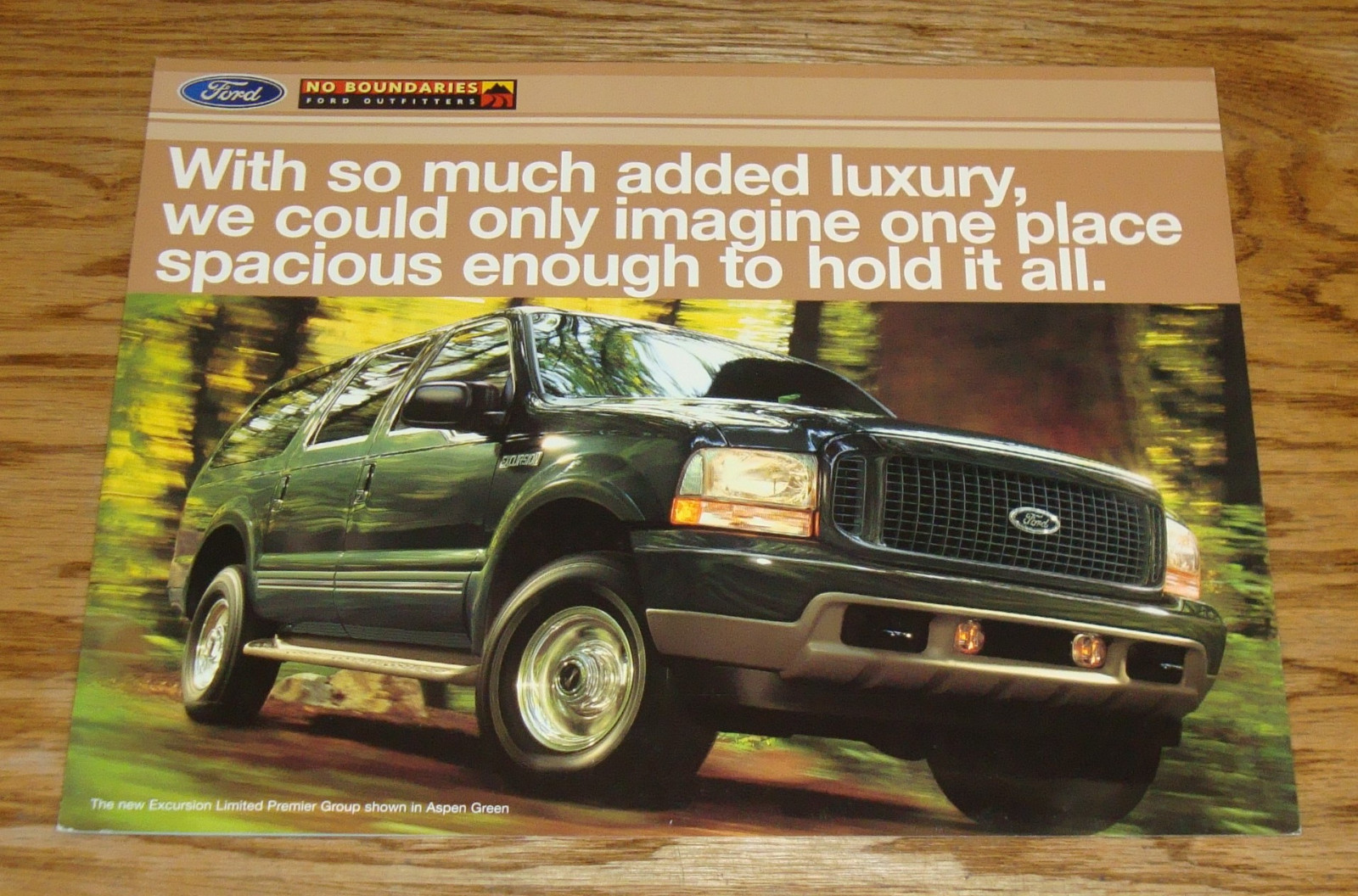 Original 2002 Ford Excursion Limited Premier Group Sales Brochure 02