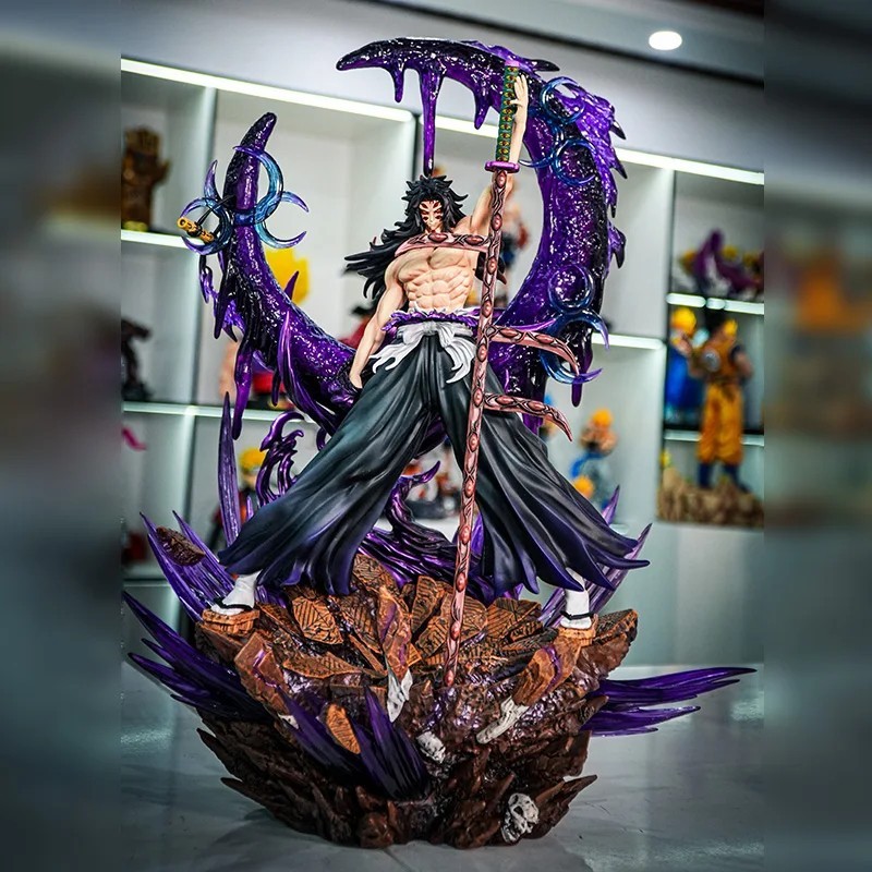 Demon Slayer Kokushibo Figure 45cm Anime PVC Statue Collectible Room Decor
