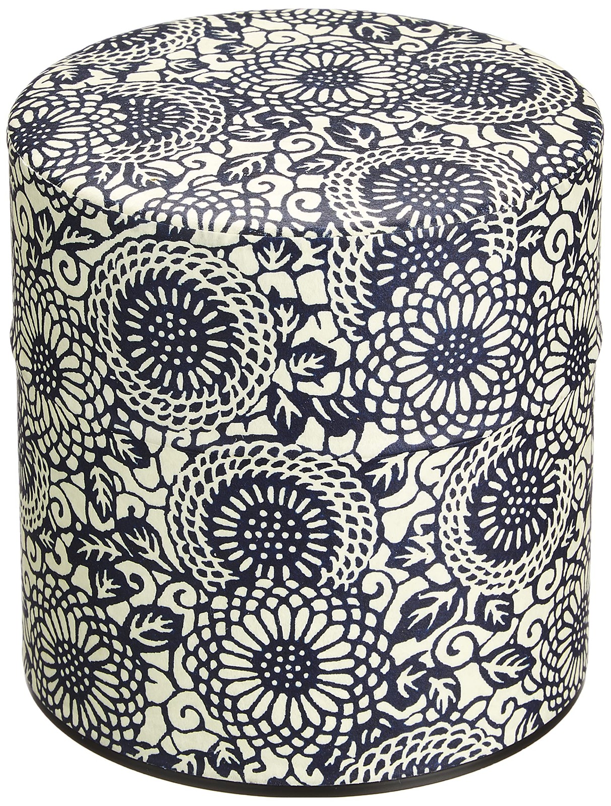 Yamako Tea Caddy Po-Kan Chrysanthemum Arabesque S 7.5 X 8 X 7.5 Cm 79206_