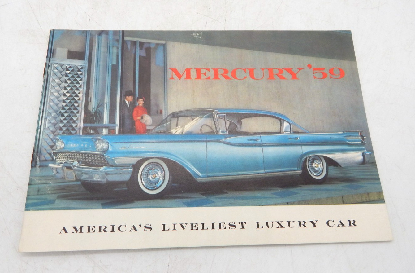 Vintage 1959 Mercury America\'s Liveliest Luxury Car Dealer Brochure