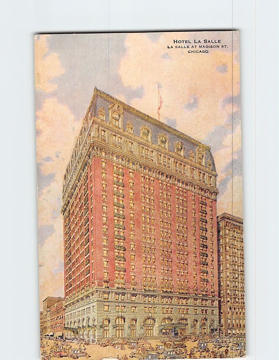 Postcard Hotel La Salle Chicago Illinois USA