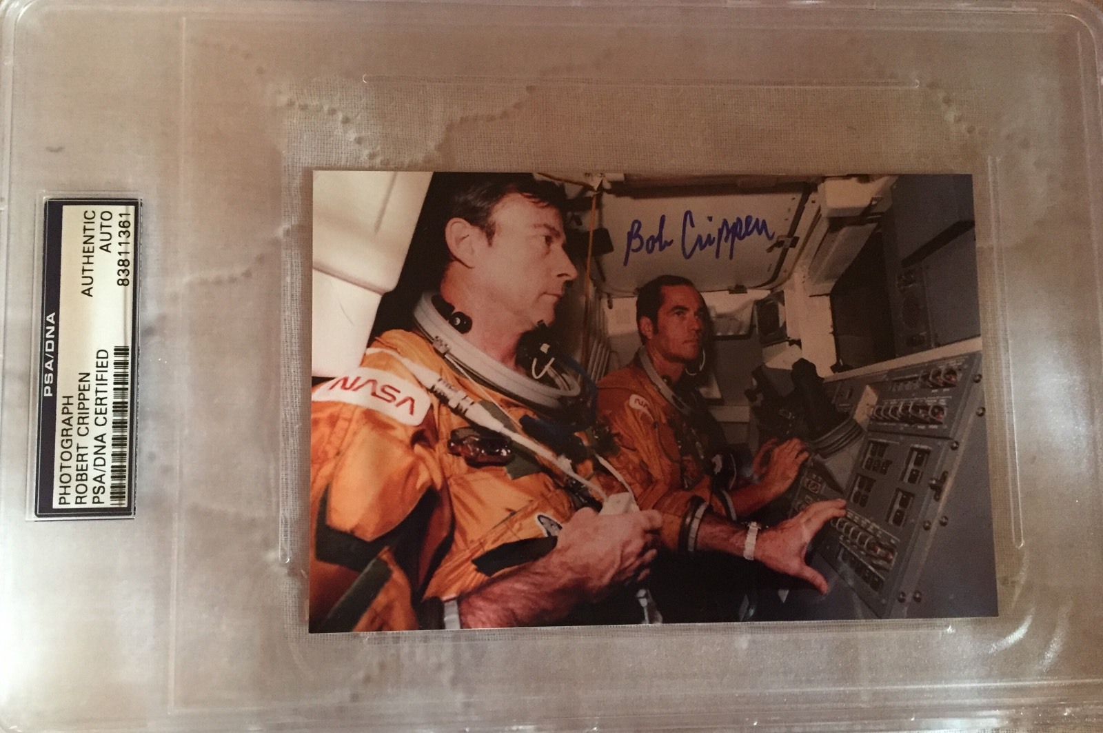 Robert Bob Crippen Signed Autographed Photo Astronaut Space COA PSA/DNA