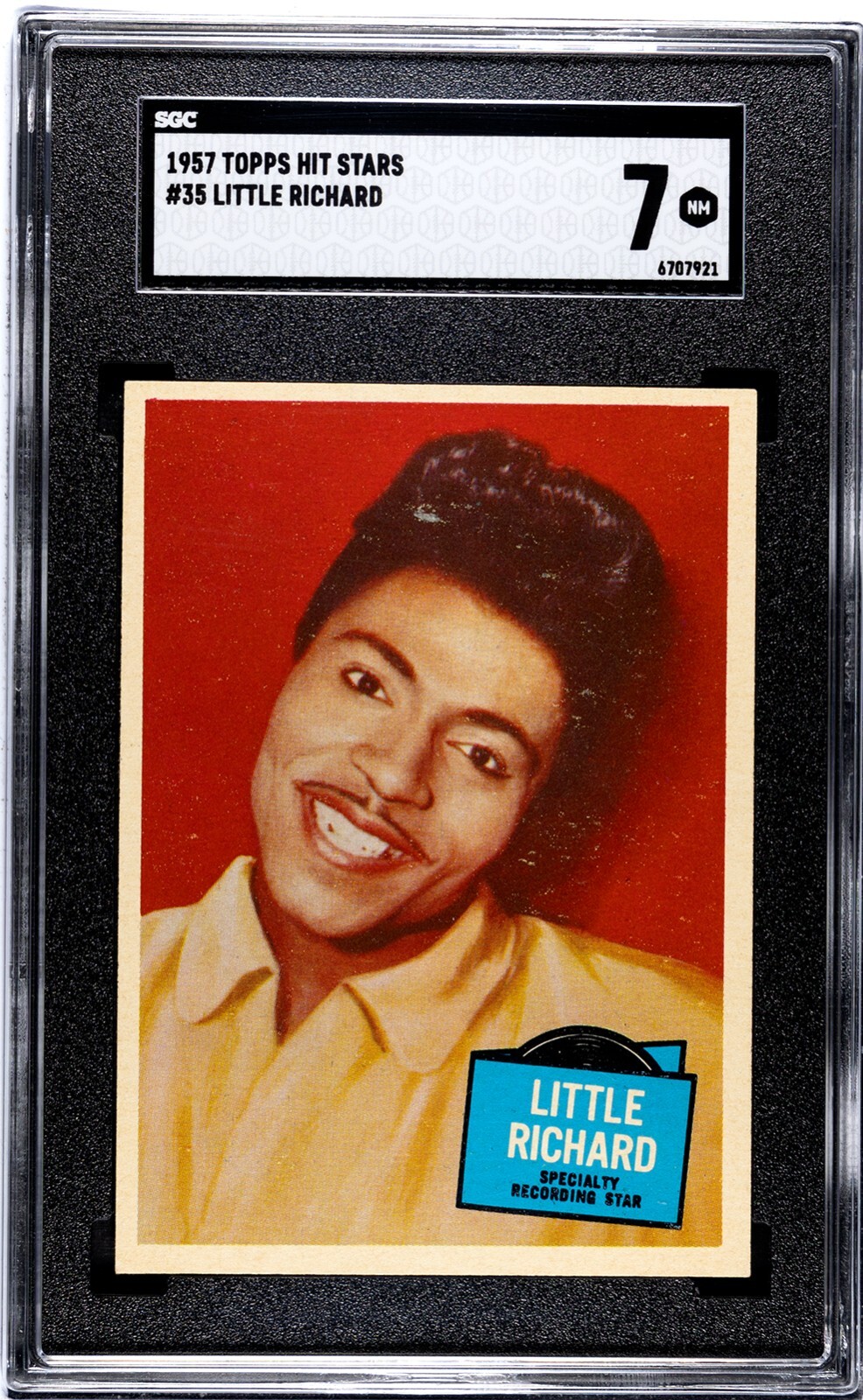 1957 Topps Hit Stars #35 LITTLE RICHARD (SGC 7 NM) Specialty Records