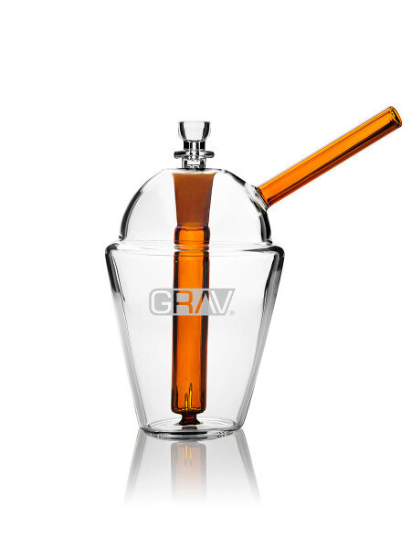 DEFECTIVE The Slush Cup Bubbler  Water Pipe  Amber  Sip Series Collectio G3D