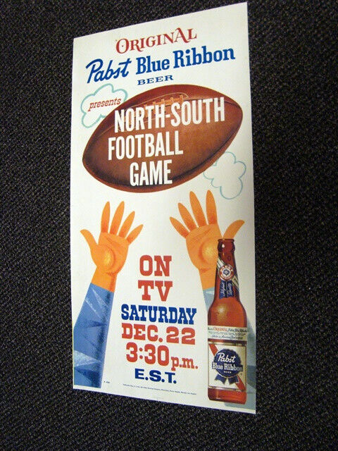 Circa 1960s Pabst Football Poster