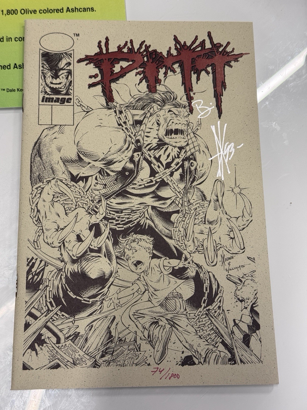 1993 Pitt 2 Ashcan Keown /1800 Dual Signed Dale Keown Brian Hotton W/ COA