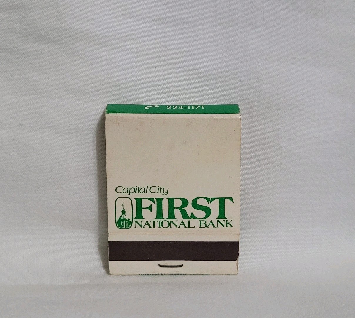 Vintage Capitol City First National Bank Matchbook Tallahassee Advertising Full