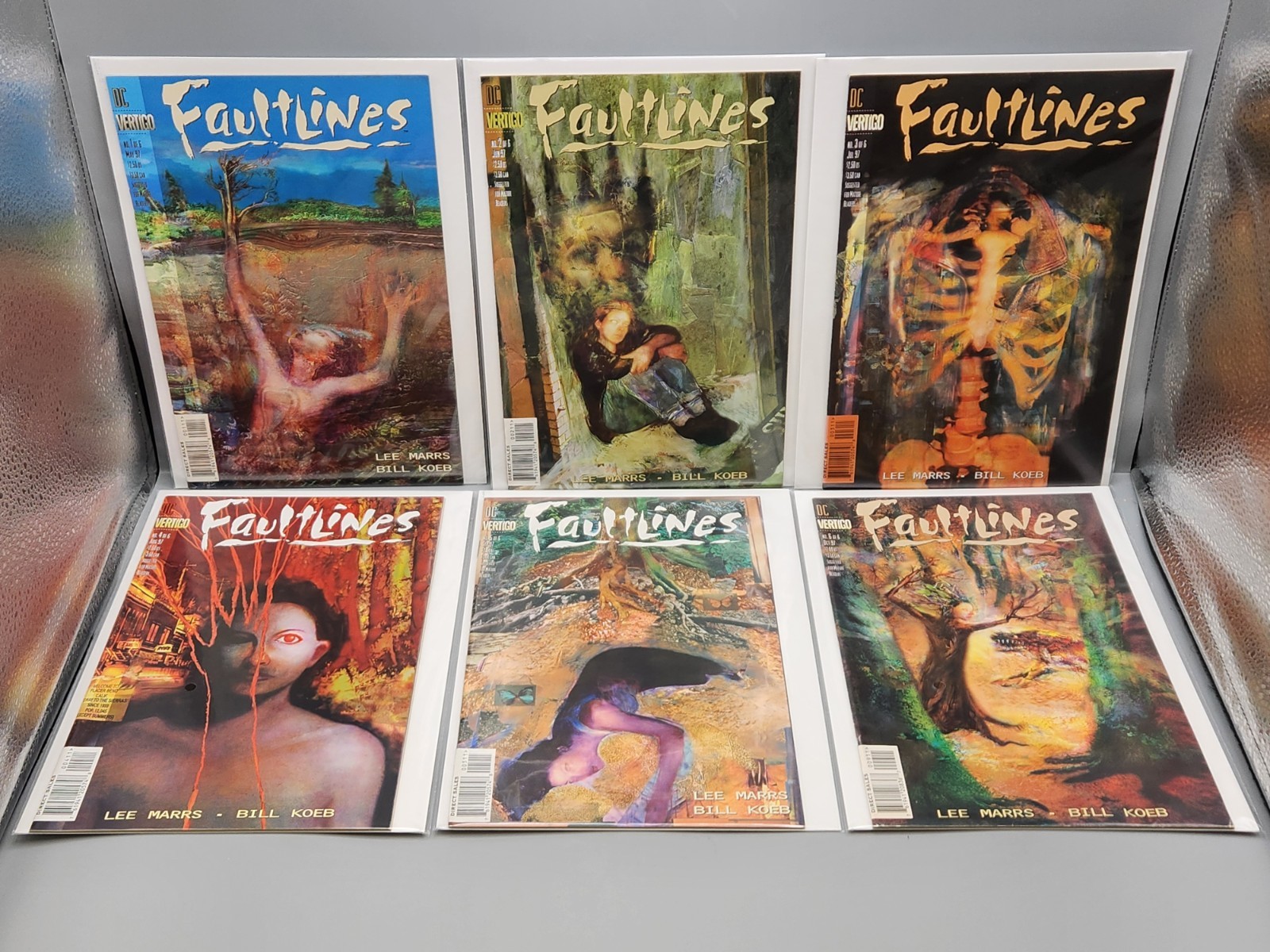 FAULTLINES #1,2,3,4,5,6 Complete Series DC Vertigo Comics 1997/Free Shipping 