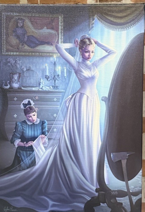 Disney Parks Haunted Mansion Bride Constance Canvas Print 14x10” NEW In Box