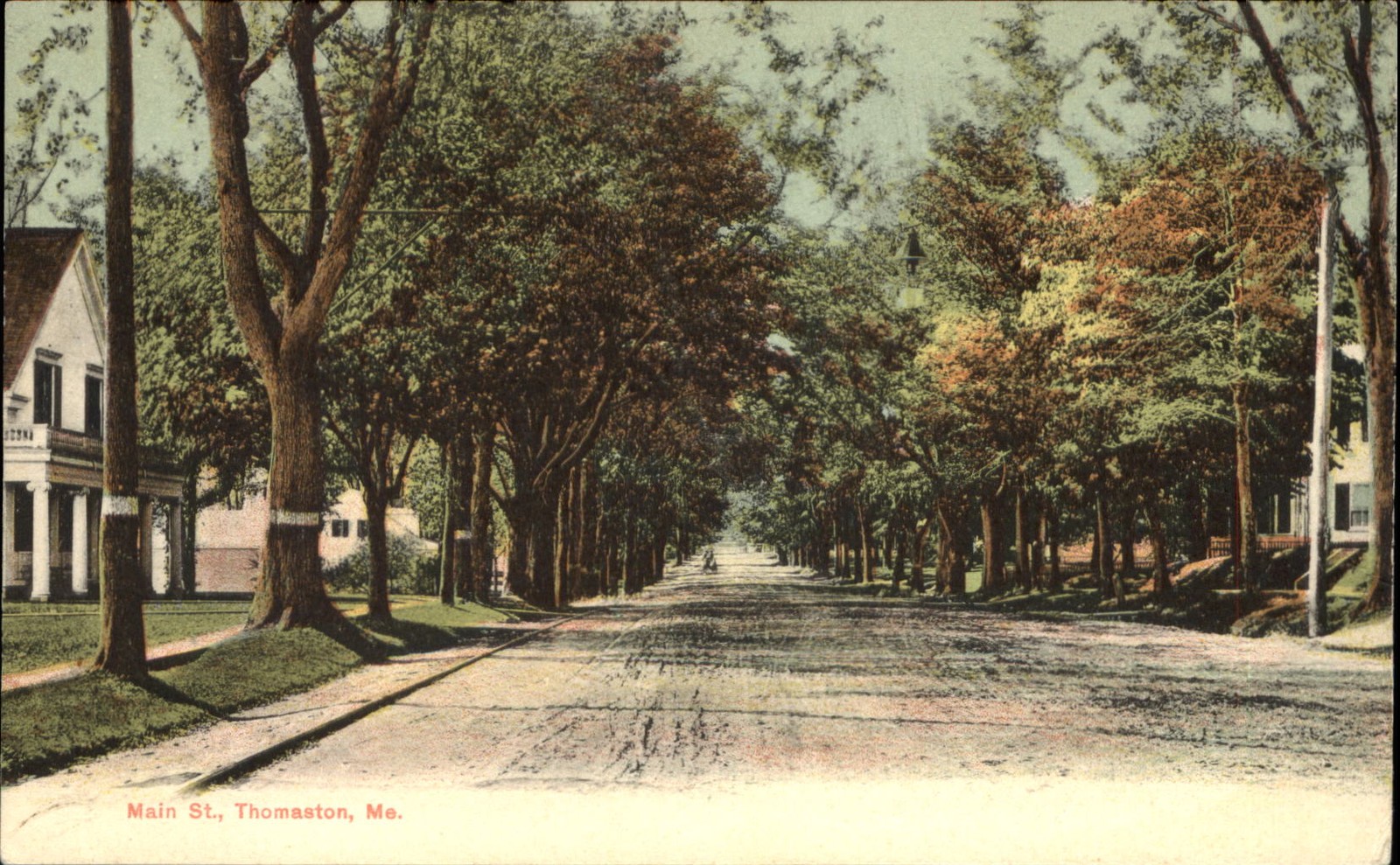 Main Street ~ Thomaston Maine ~ GW Morris postcard c1905 UDB unused Main Street ~ Thomaston Maine ~ GW Morris postcard c1905 UDB unused