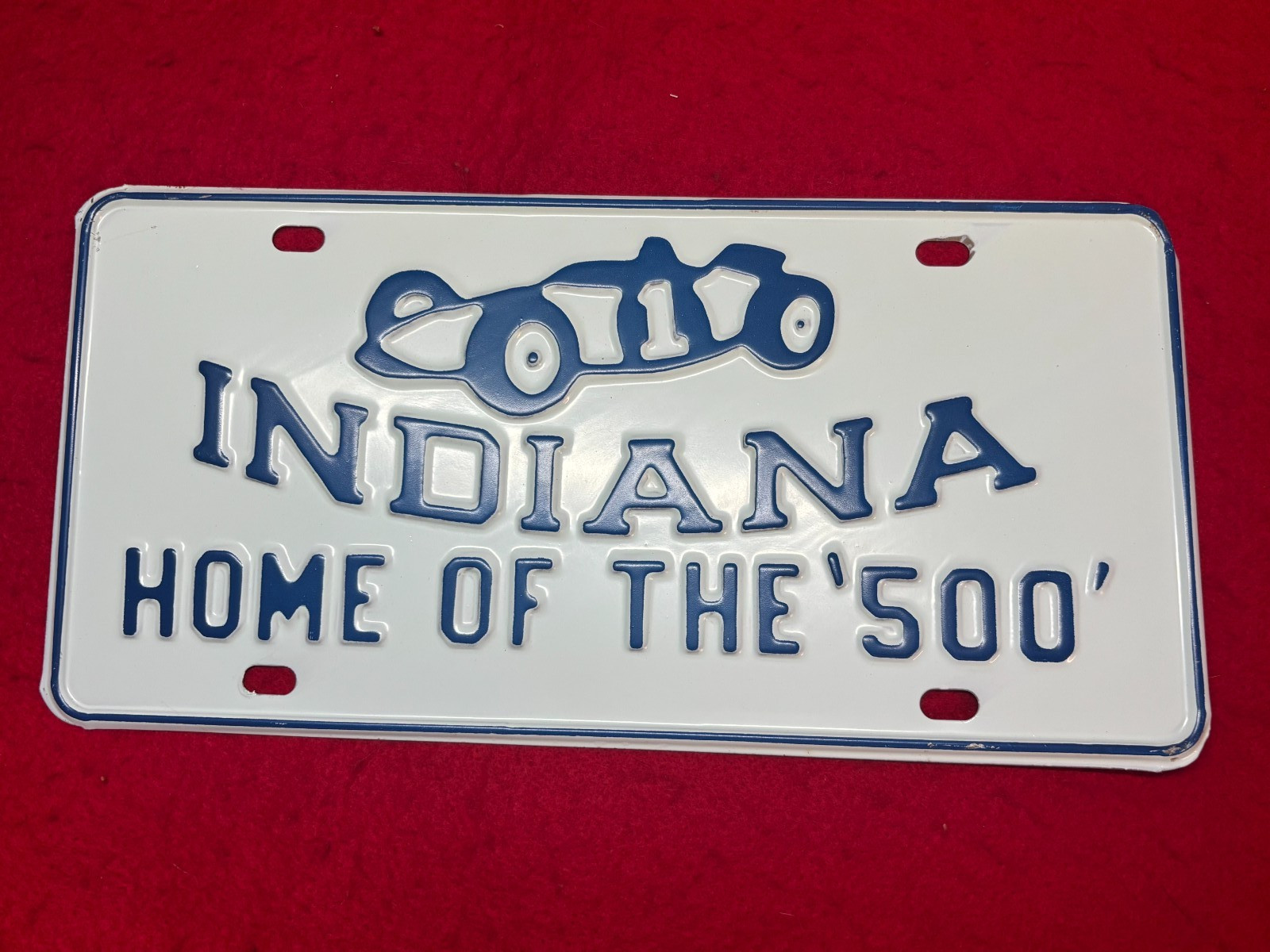 1960\'S INDIANA INDIANAPOLIS Indy 500 Booster Collectible License Plate