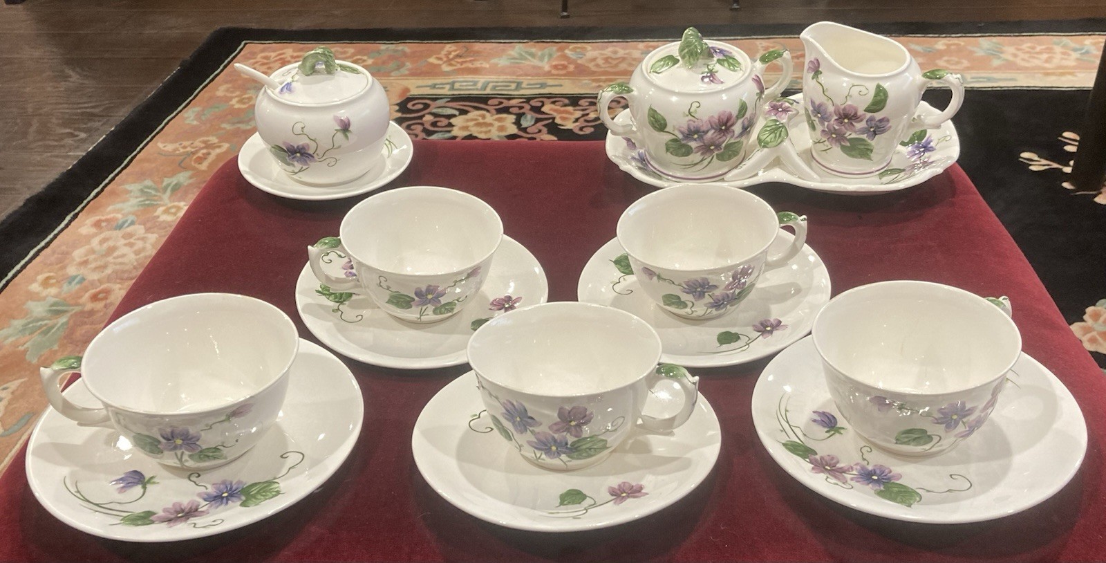 Lefton brand - Sweet Violets Tea Set Lefton brand - Sweet Violets Tea Set