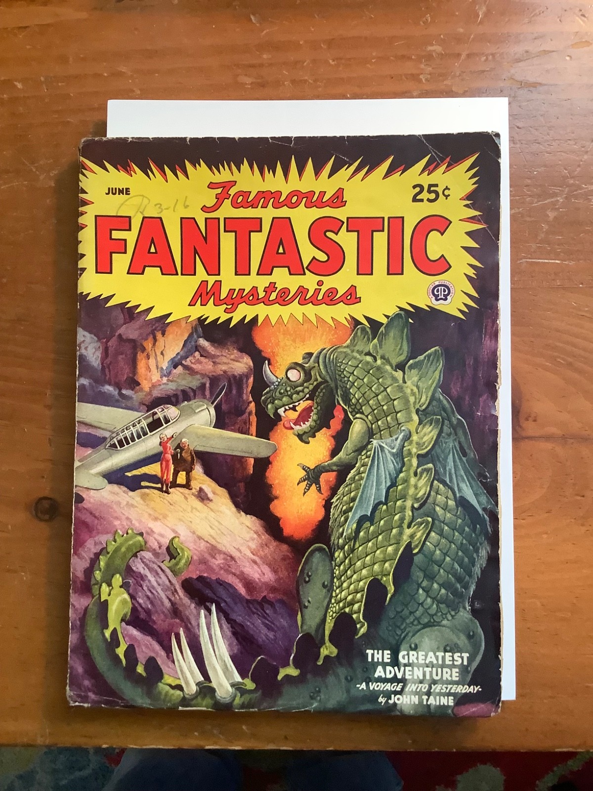 Famous Fantastic Mysteries #31 Collector Pulp Magazine Virgil Finlay Cover Art