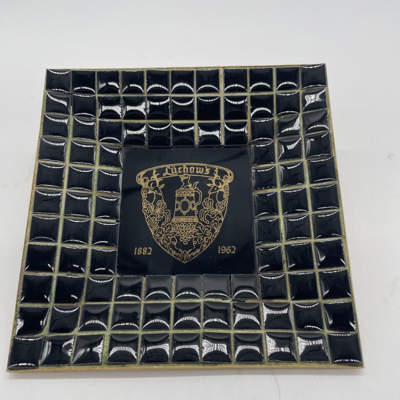 Luchow’s  Famous NYC German Restaurant 1633 Broadway Vintage 1962 Ash Tray