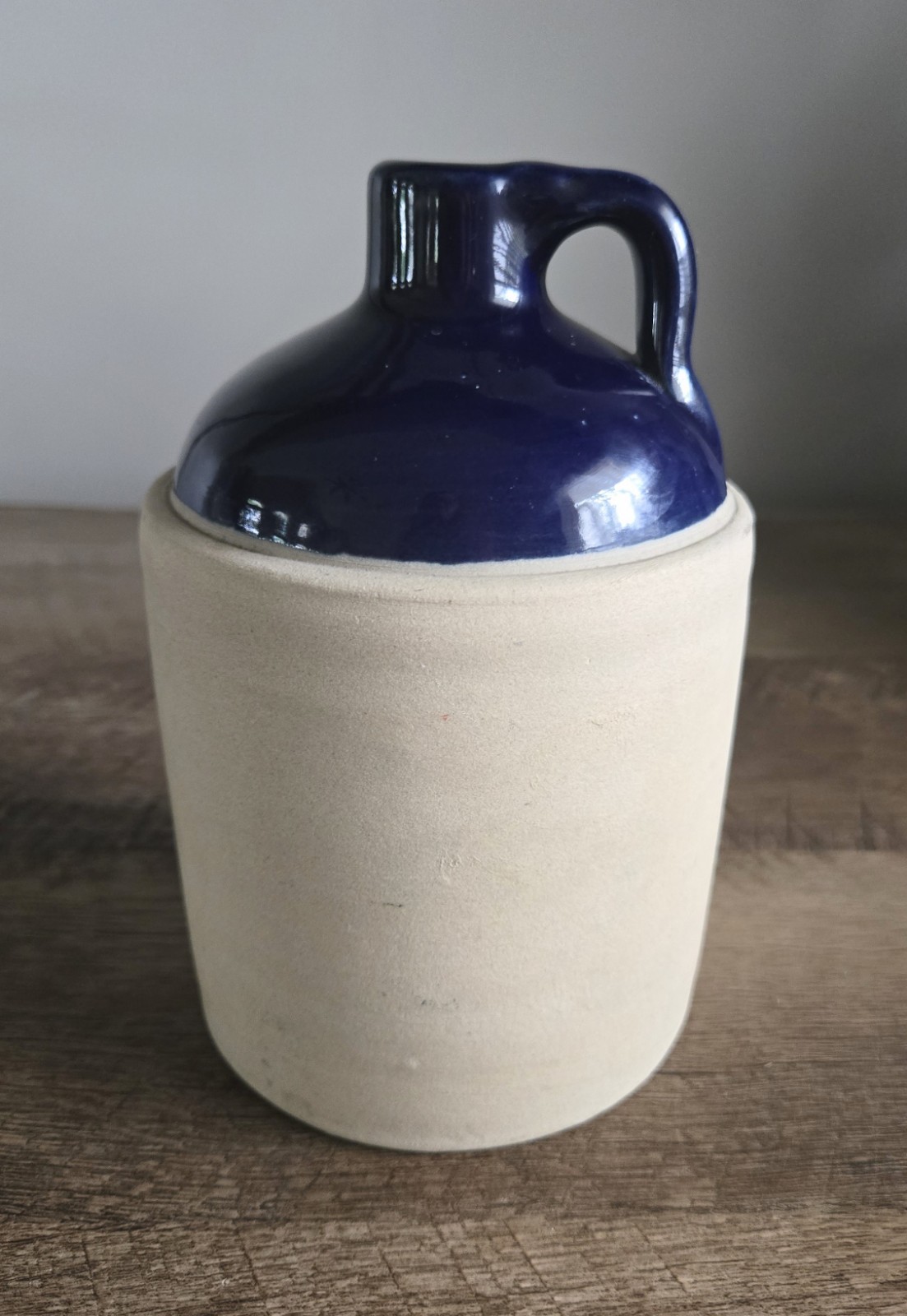 Vintage Great American Stoneware Factory Cobalt Blue Jug Western 6-1/4” USA made Vintage Great American Stoneware Factory Cobalt Blue Jug Western 6-1/4” USA made