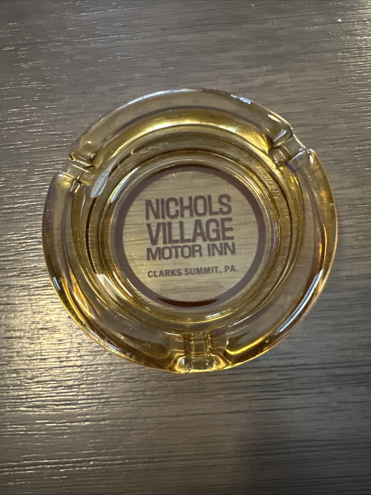 Vintage Nichols Motor Inn Motel Ashtray Clark Summit Pa Advertising