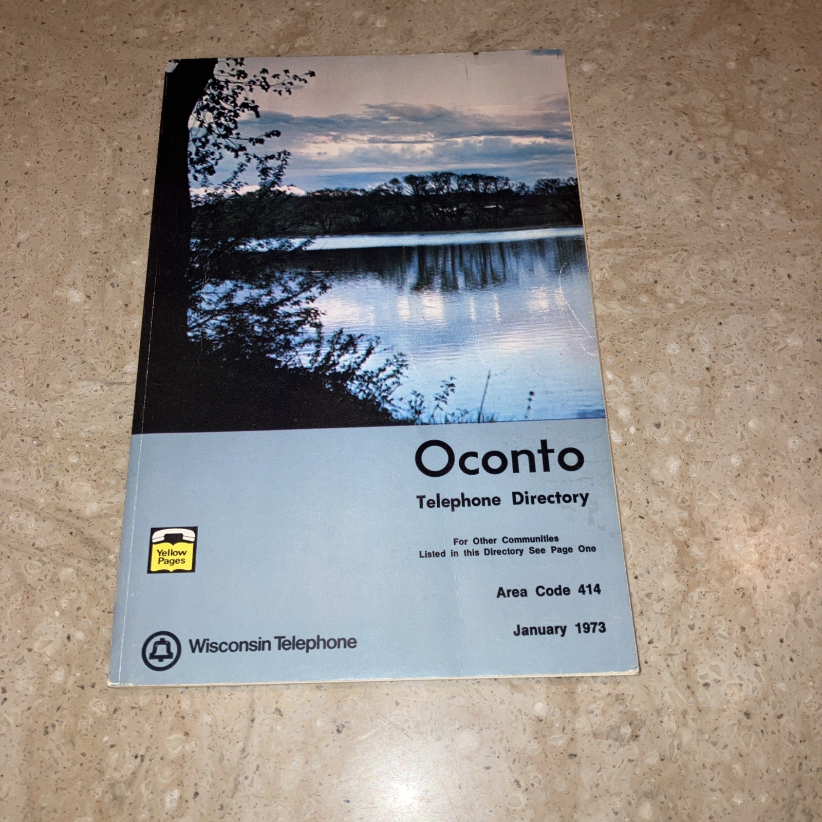 Vintage 1973 Oconto Wisconsin Telephone Directory Yellow Pages 