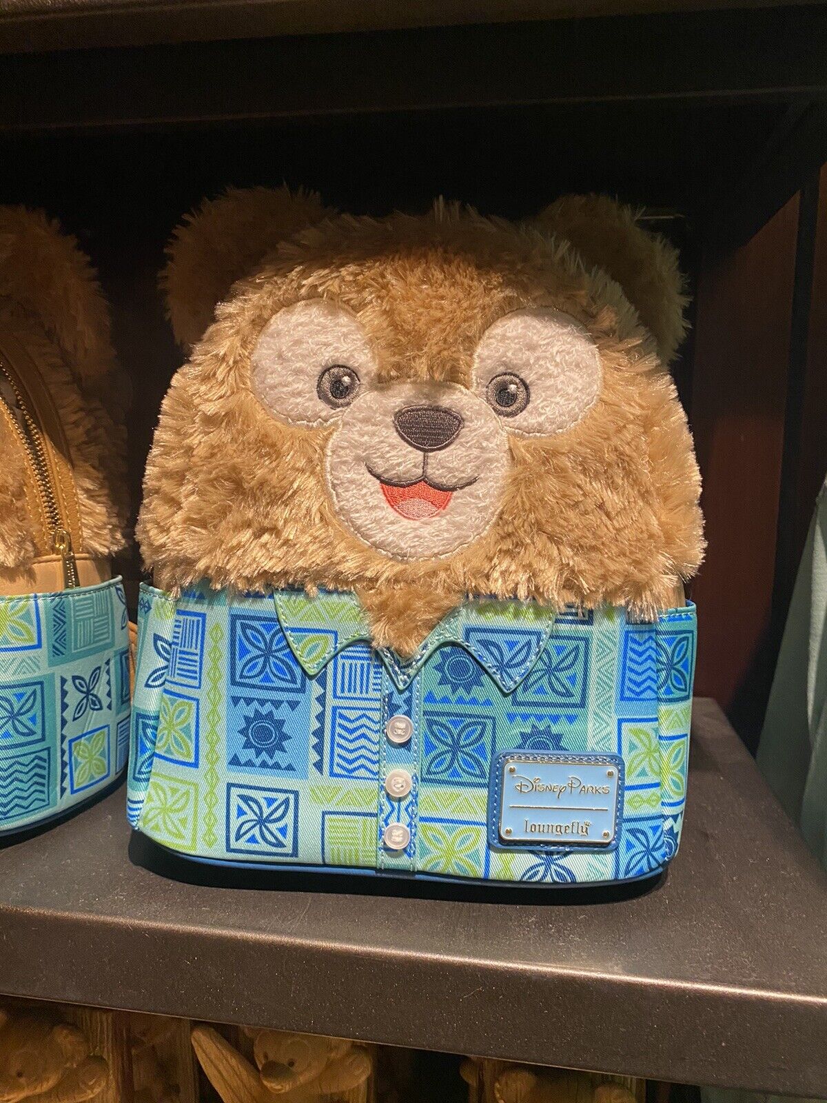 Disney Aulani Resort Authentic Loungefly Backpack Duffy Bear Plush