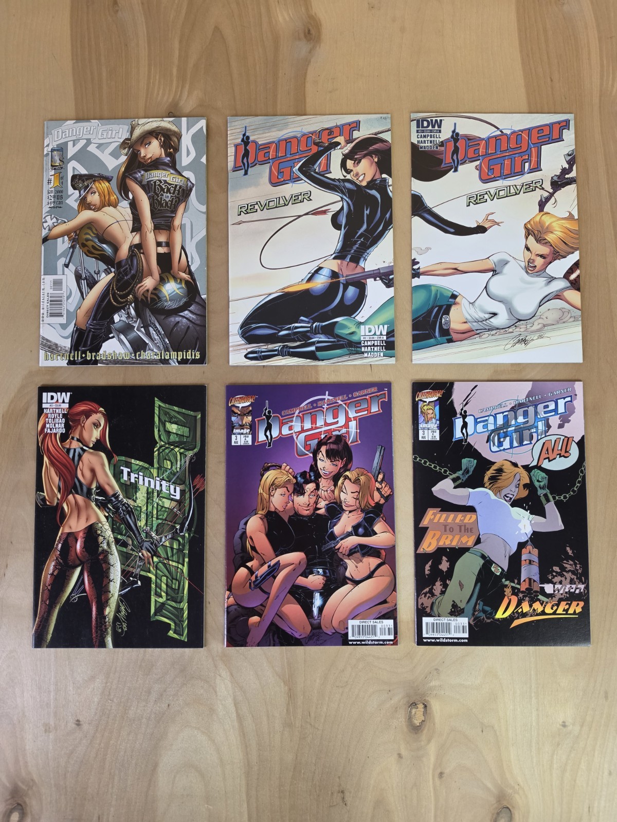 Danger Girl Comic Lot Mixed Lot 6 Comics