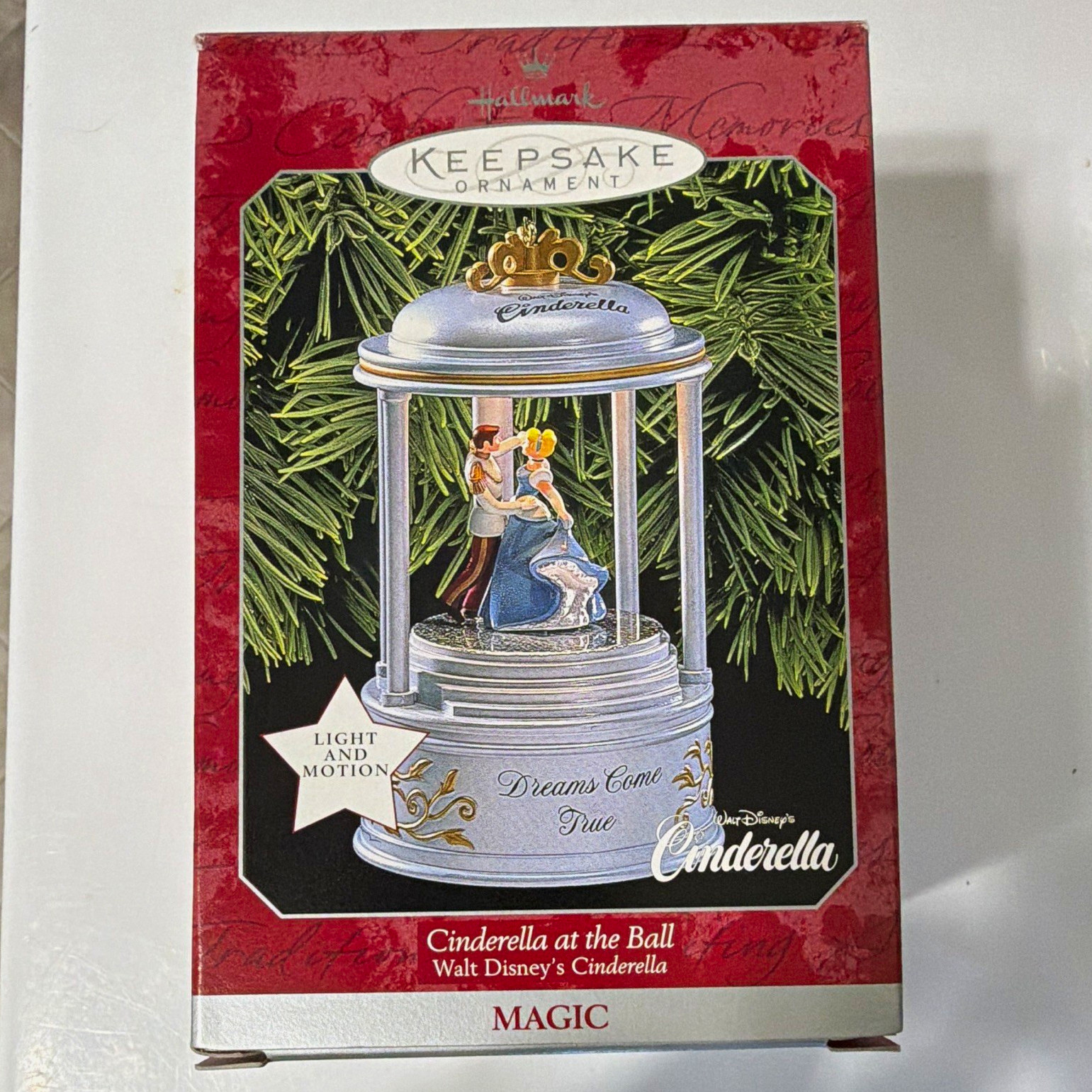 Vintage 1998 Hallmark Keepsake Cinderella at the Ball Magic Ornament Brand NIB
