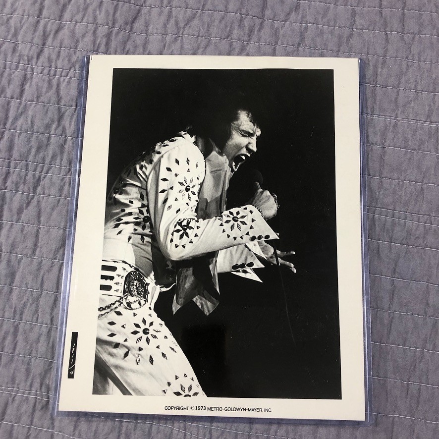 Elvis Presley Vintage 8X10 Original Photo Aloha From Hawaii In Concert 1973