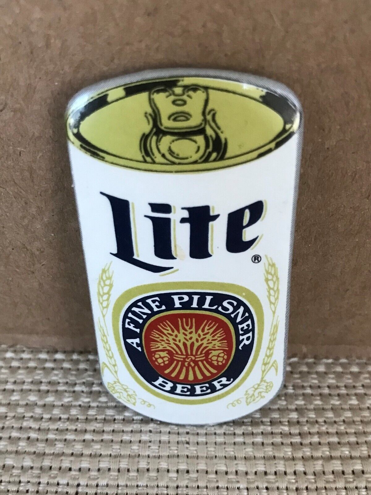 Miller Lite A Fine Pilsner Beer Button