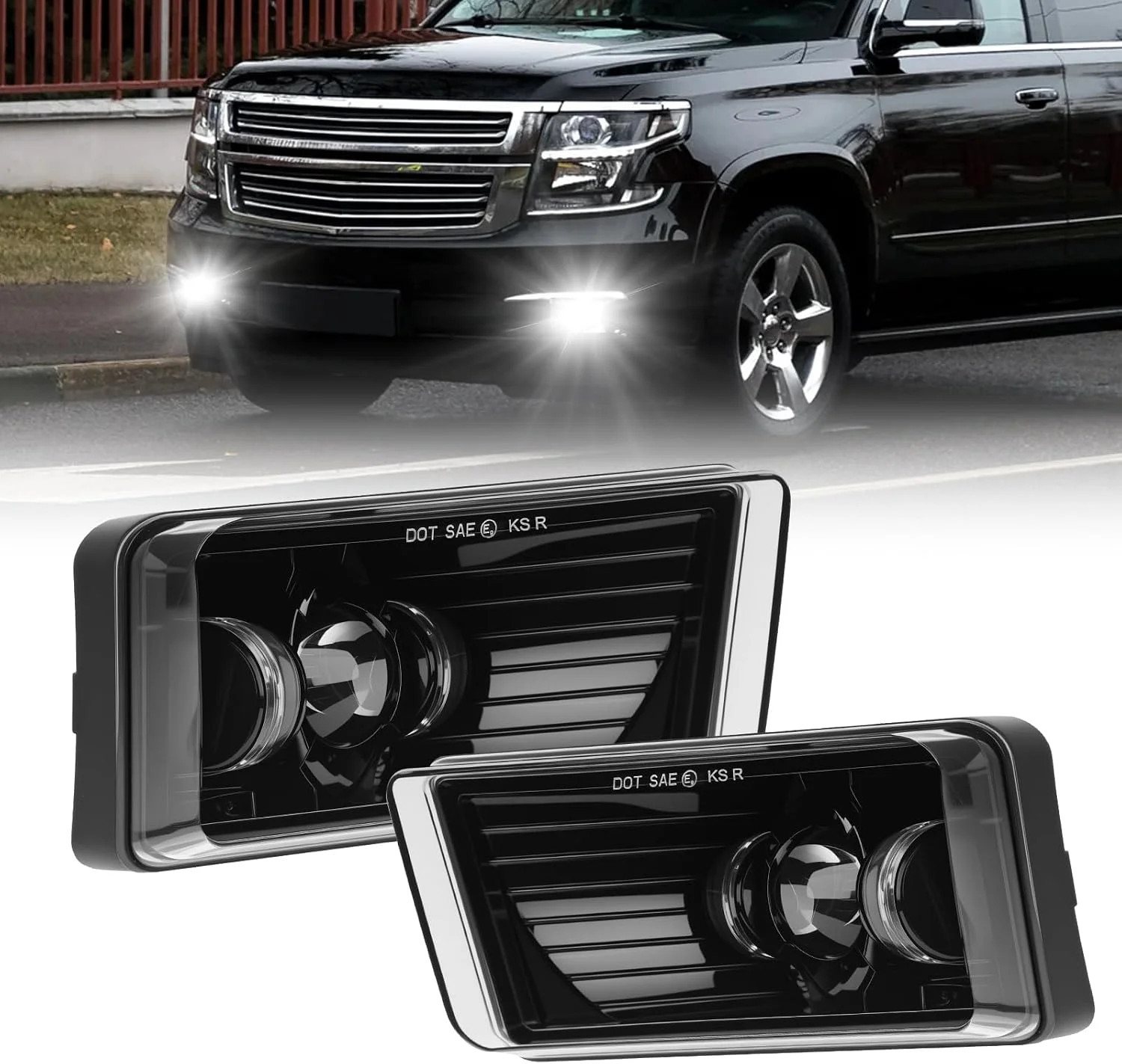 SUPAREE Fog Lights Fit For 2007-2013 Chevy Silverado Tahoe Avalanche Suburban