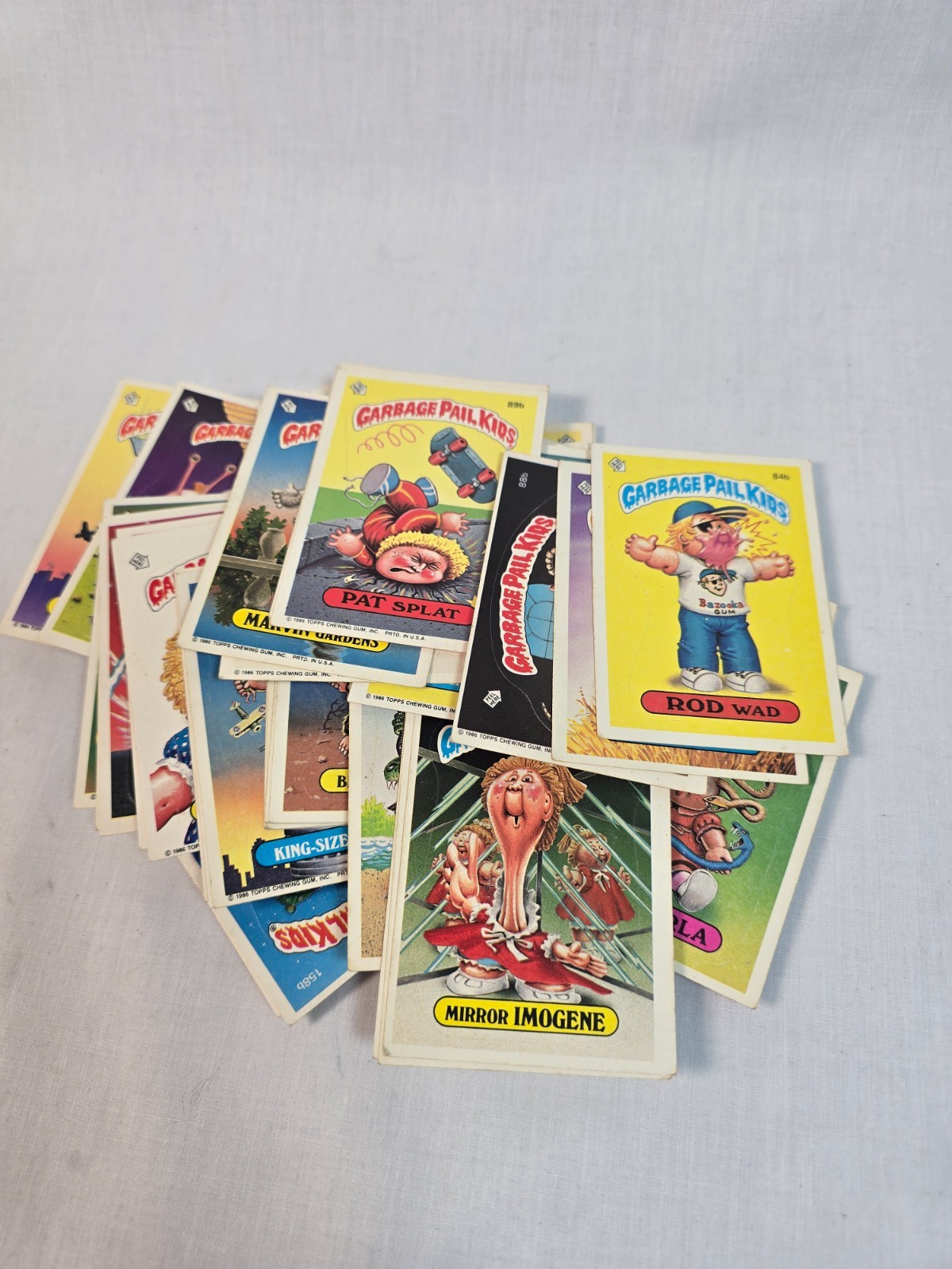 Topps Garbage Pail Kids GPK Vintage 1980s Lot of 72 Bulk Sticker Cards Nostalgia