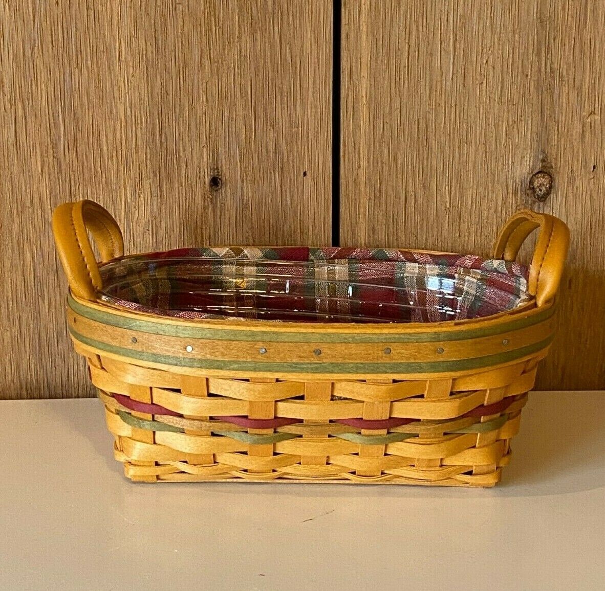 Longaberger 2001 Small Autumn Reflections Daily Blessings Basket Combo NIB