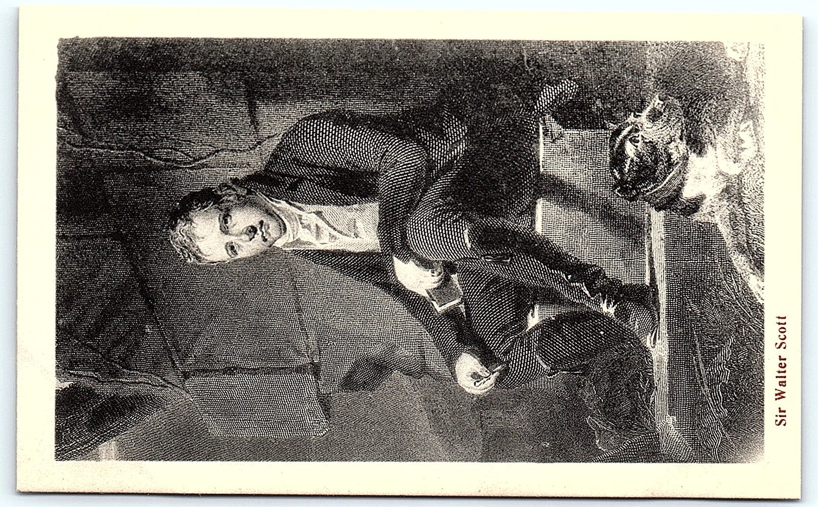 Postcard Postcard featuring Sir Walter Scott.