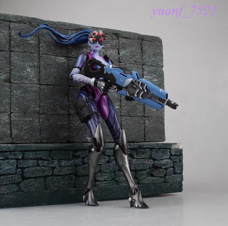 Overwatch 2 Black Lily Killer PA Doll Toy Moveable Figure Model Collection New