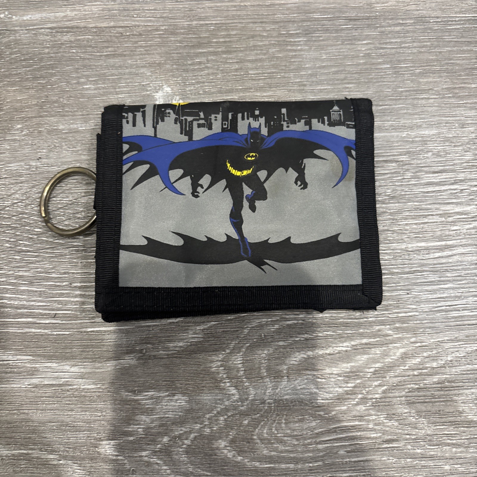 Vintage 1991 DC Batman Wallet w key ring RARE
