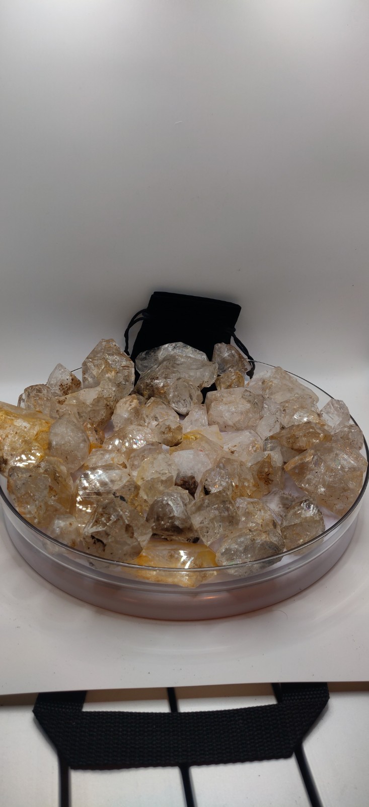 NY Herkimer Diamond *PREMIUM* 1LB  pieces/chunks- Rough, but all big and clear