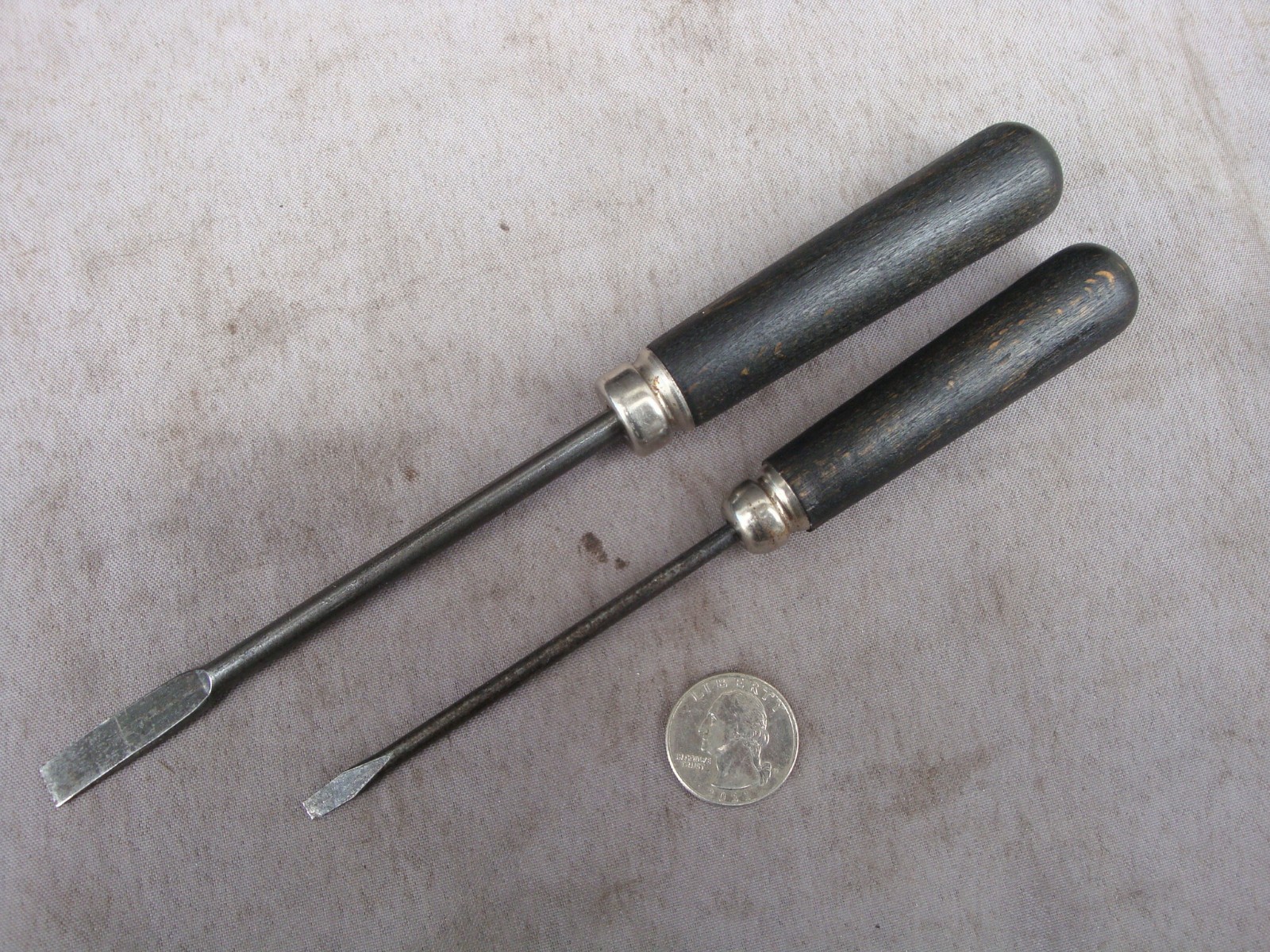 Vintage VW Porsche Early Tool Kit Wood Handle Slotted Flat Tip Screwdriver