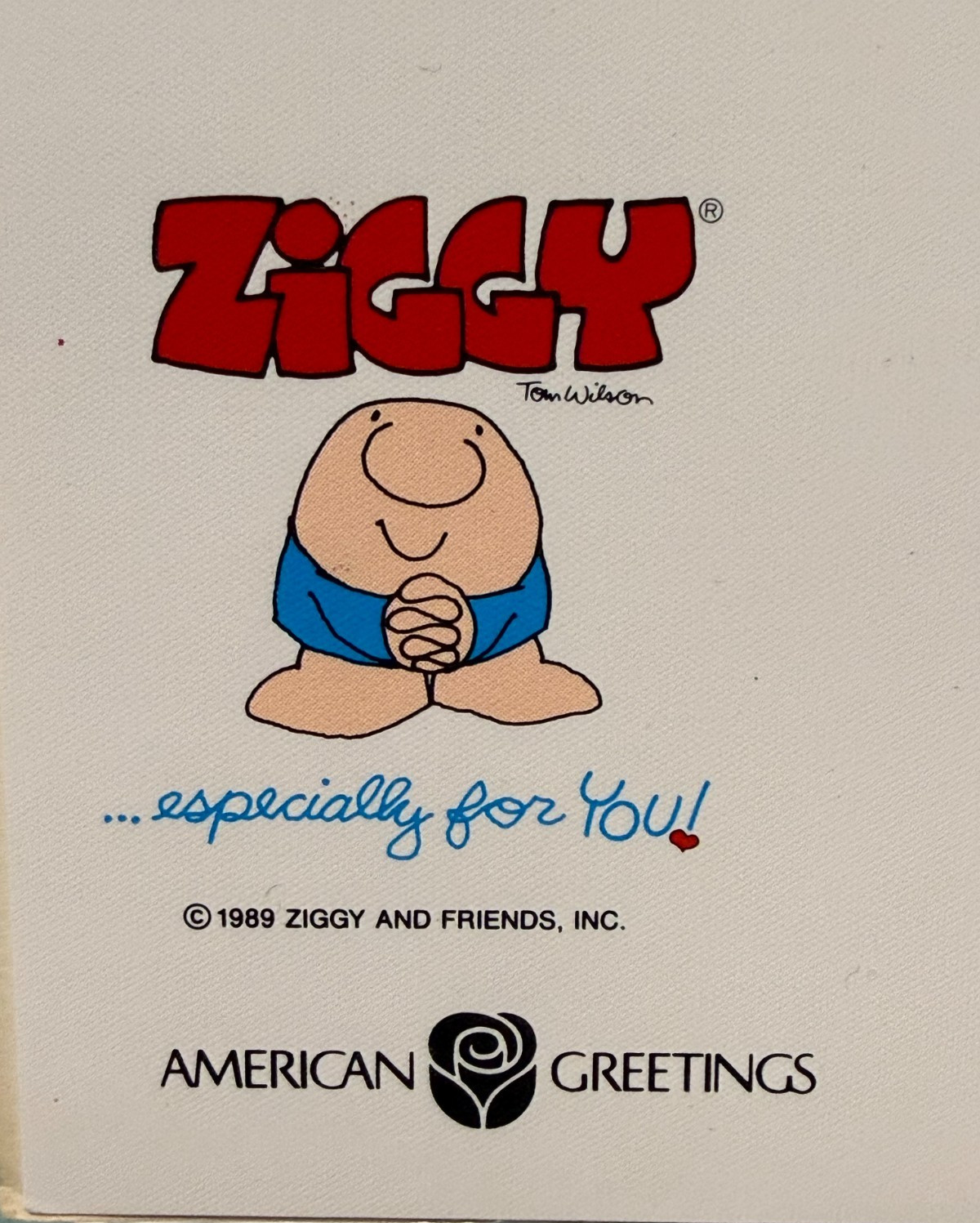 Vintage 1976, 1985 & 1989 American Greetings Ziggy Cards Get Well Birthday