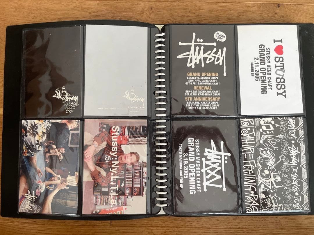 Stussy Vintage 2000s Postcard Collection 59 Lot Old Chapt Japan Promo Binder