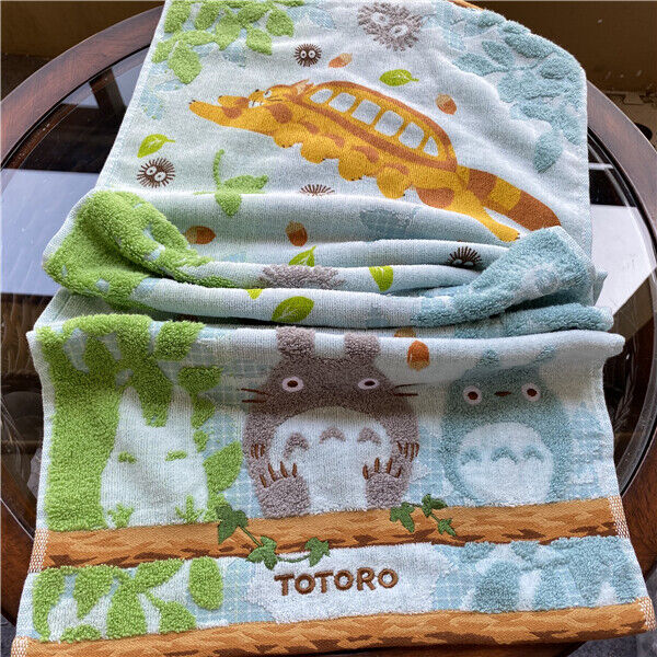 Miyazaki Hayao Ghibli Totoro and Bus Face Towel Bath Towel 80cm*35CM