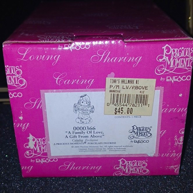 Precious Moments Lot Of 3 2 In The Same Set Plus 1 More. Pink Box Lot