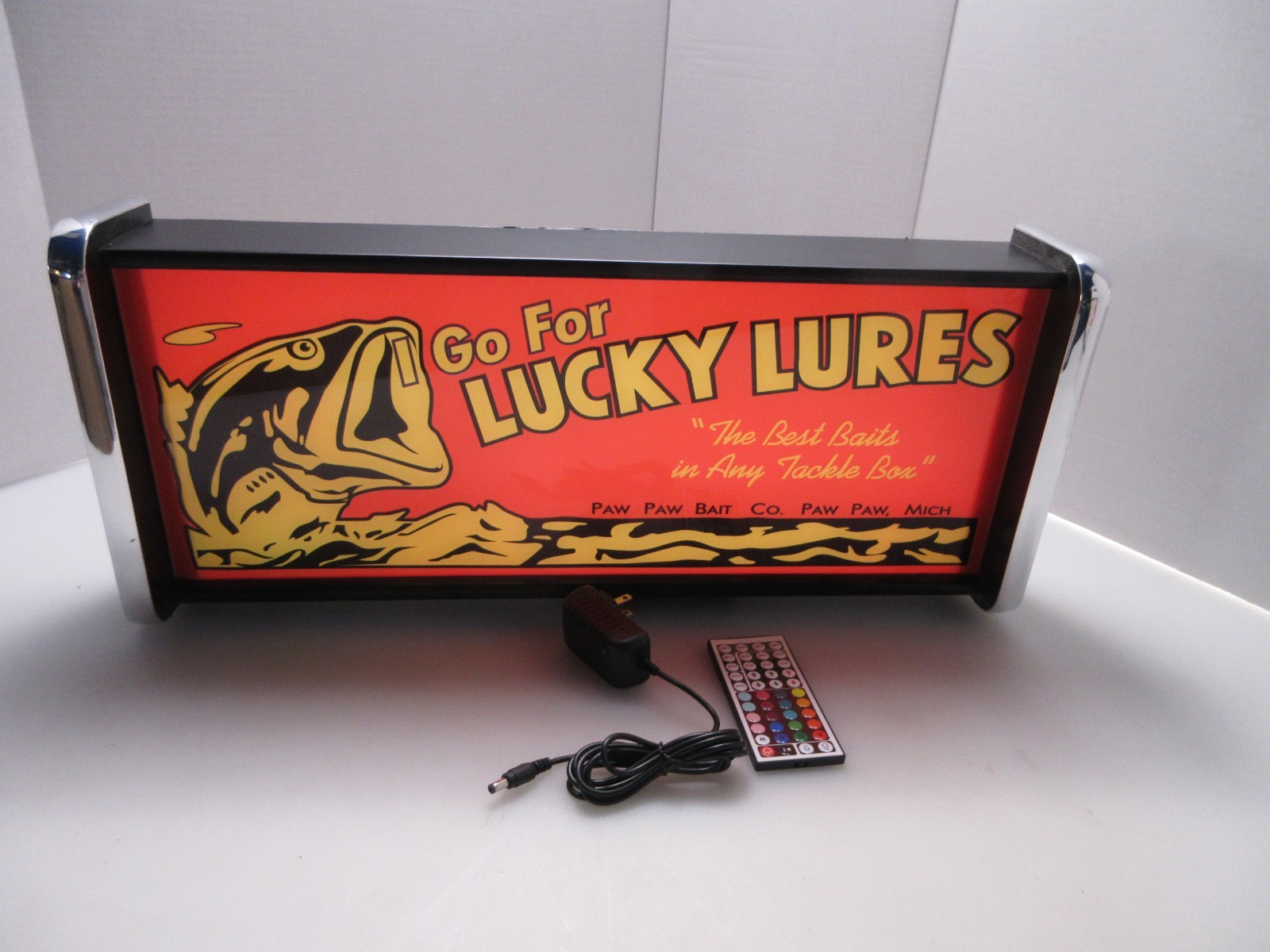 Go For Lucky Lures LED Display lighted sign lightbox Wall hanging Light