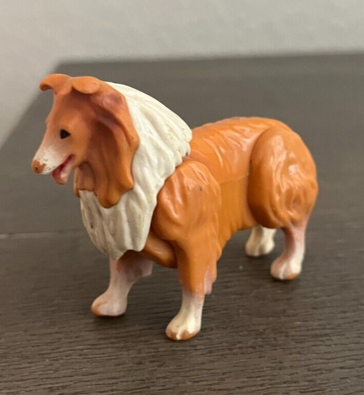 MCM Lassie Dog Toy Figure 1976 Gabriel Toys Jointed Posable - Hong Kong