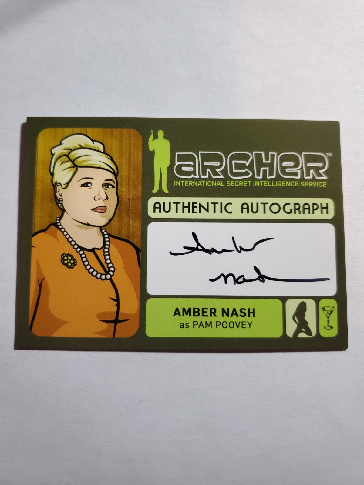 2014 Cryptozoic Archer Seasons 1-4 Autograph Card A2 Amber Nash as Pam Poovey