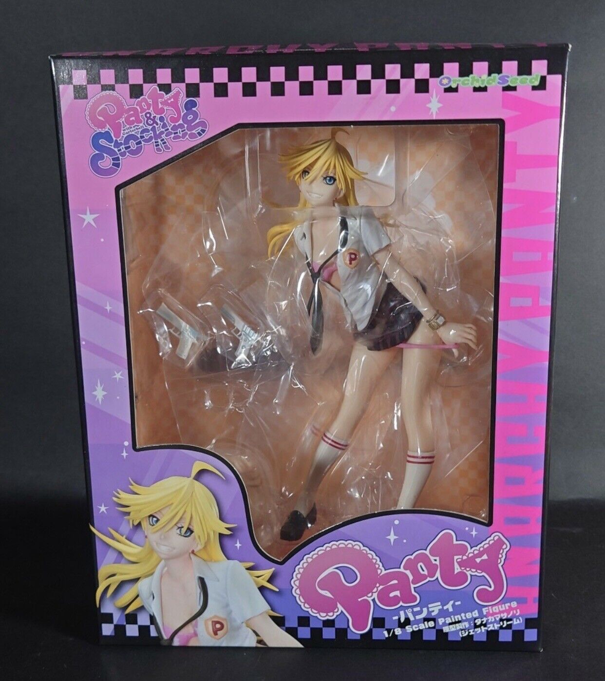 Orchidseed panty and stocking with garterbelt panty figure