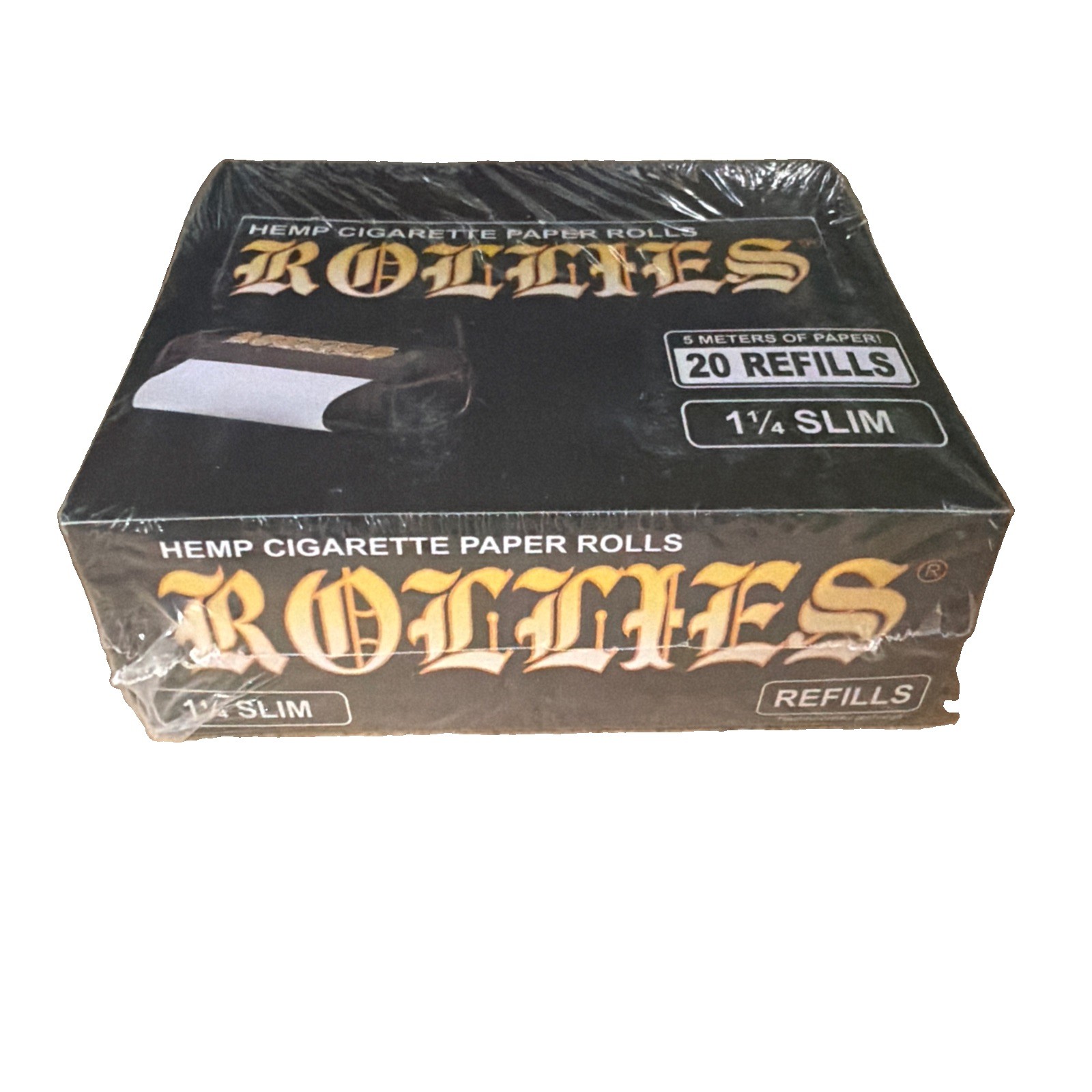 20 Rollies Hemp Single Wide 1.25 Rolling Papers on a Roll 5 Meters 1 1/4 Size 20 Rollies Hemp Single Wide 1.25 Rolling Papers on a Roll 5 Meters 1 1/4 Size