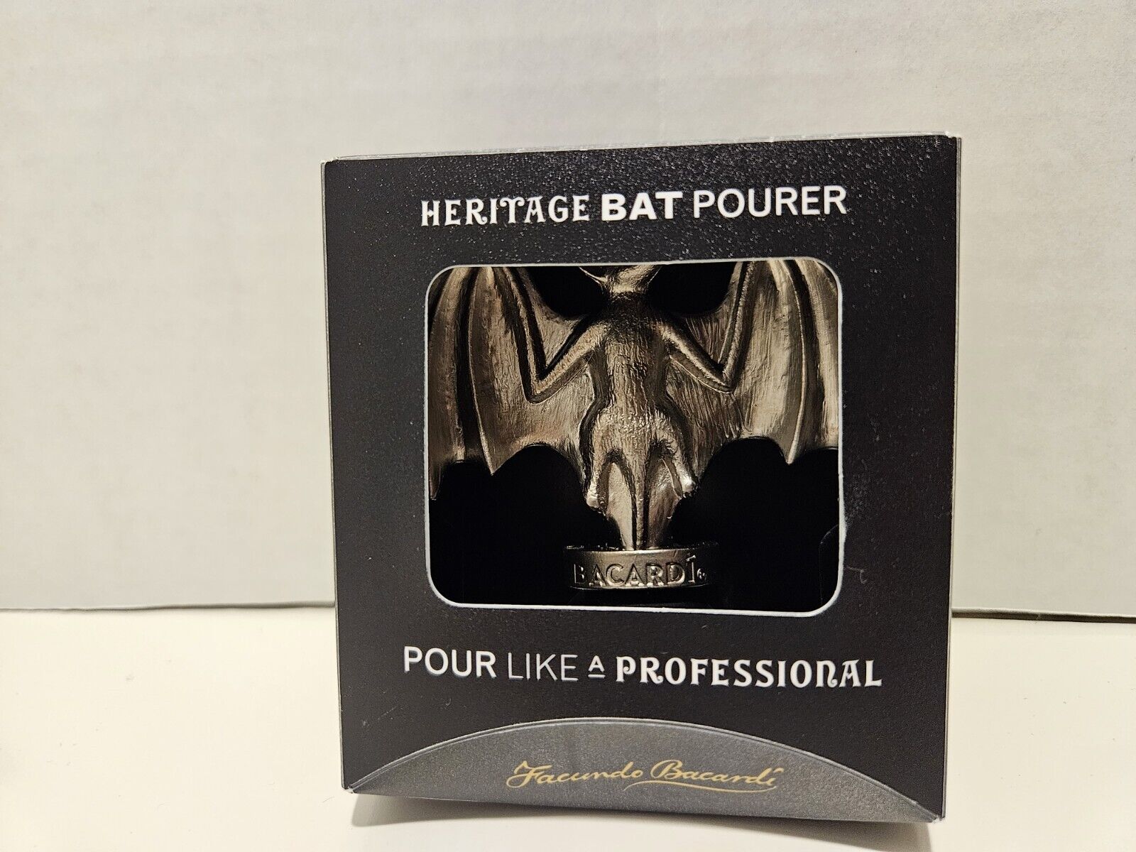 Bacardi Heritage Bat Pourer New W/Box