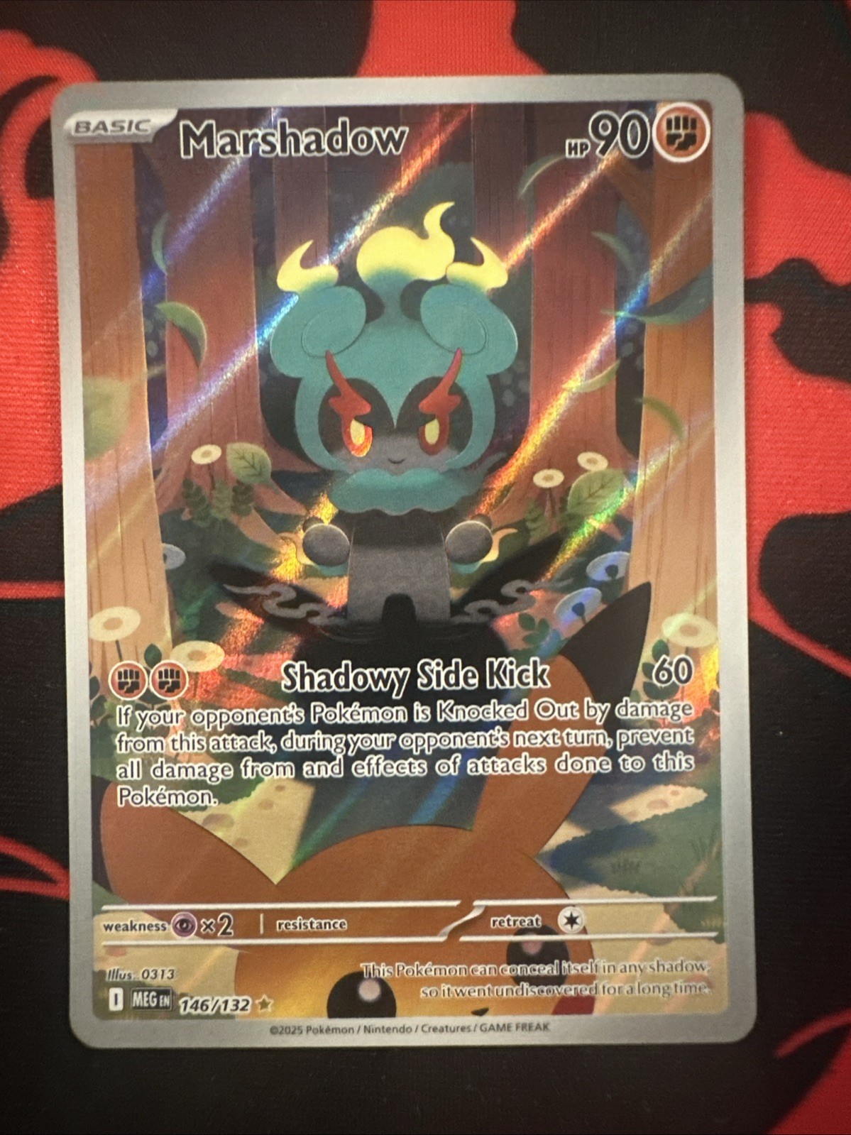 Marshadow IR #146/132. ENG. Mega Base Set. Pokemon TCG.