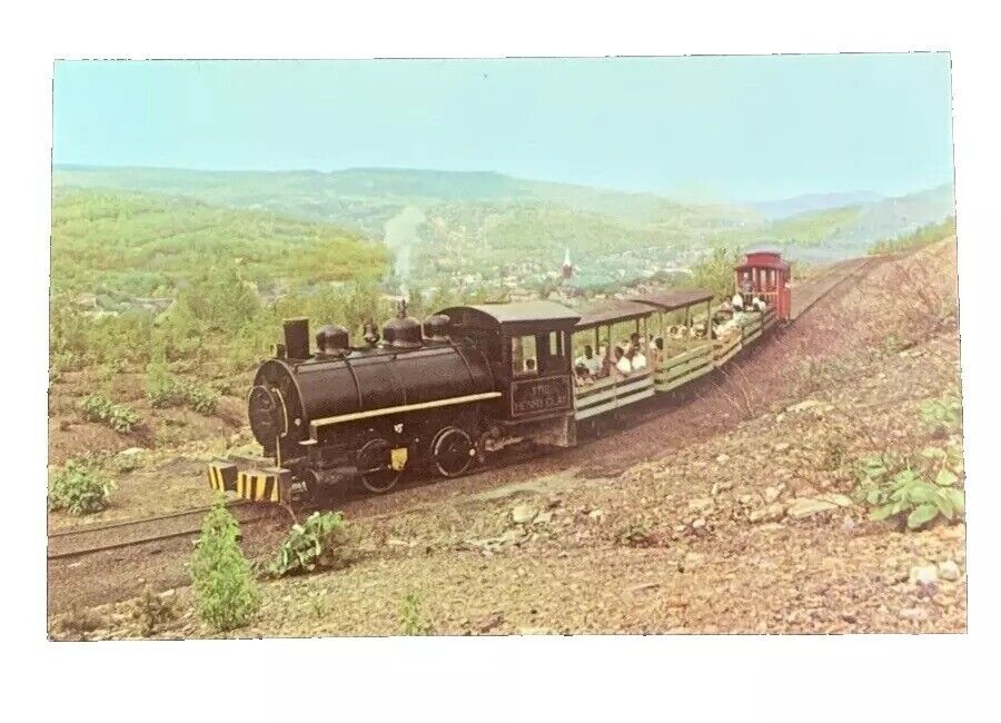 The Old Steam Lokie Ashland Pennsylvania Postcard Unposted