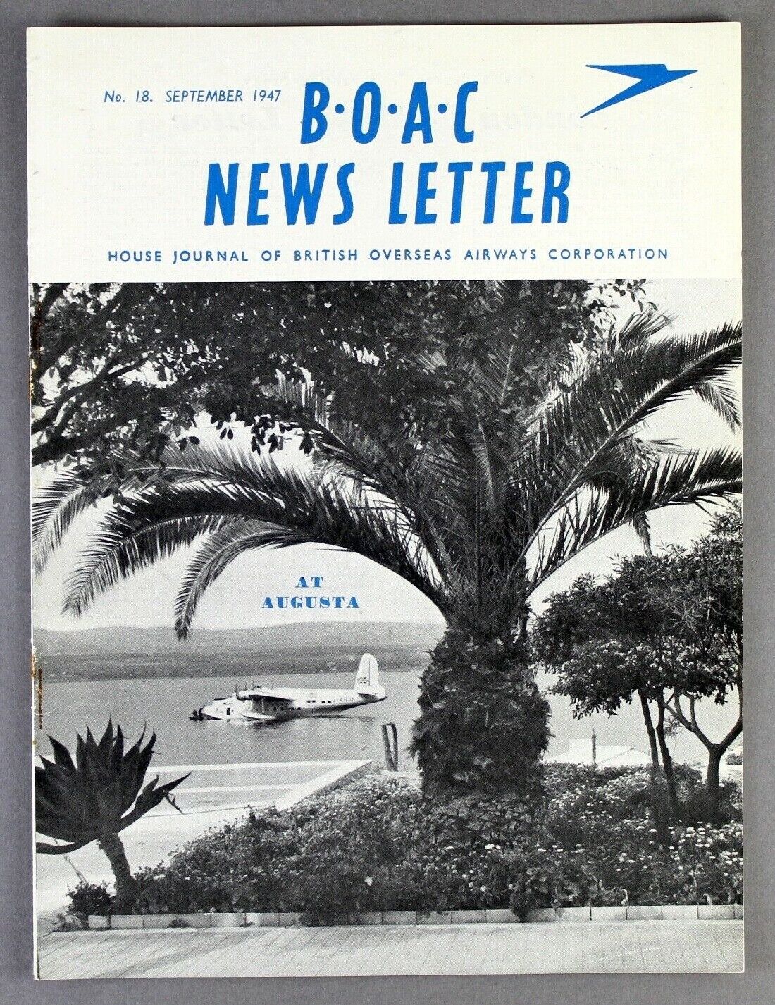 BOAC NEWS LETTER STAFF MAGAZINE SEPTEMBER 1947 B.O.A.C. FLYING BOATS 