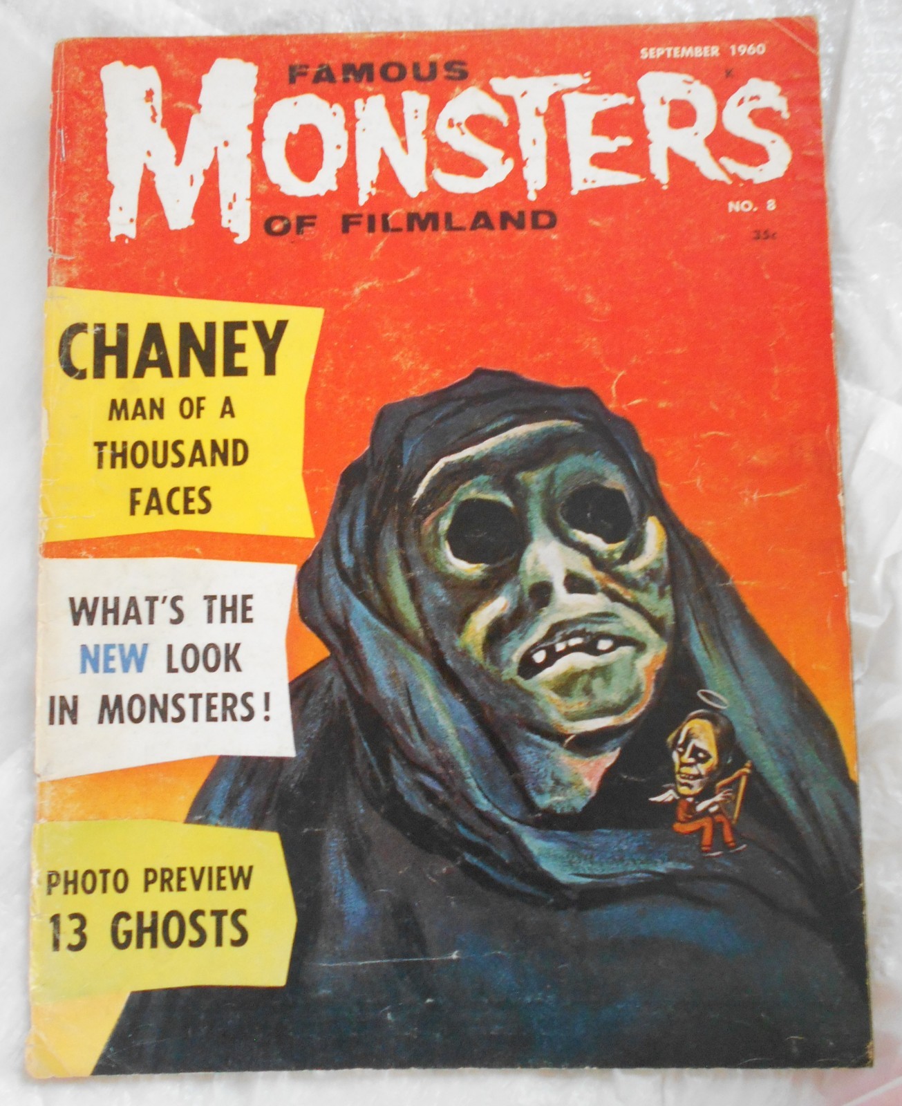 FAMOUS MONSTERS OF FILMLAND No. 8, September 1960, Warren Publishing, Acceptable FAMOUS MONSTERS OF FILMLAND No. 8, September 1960, Warren Publishing, Acceptable